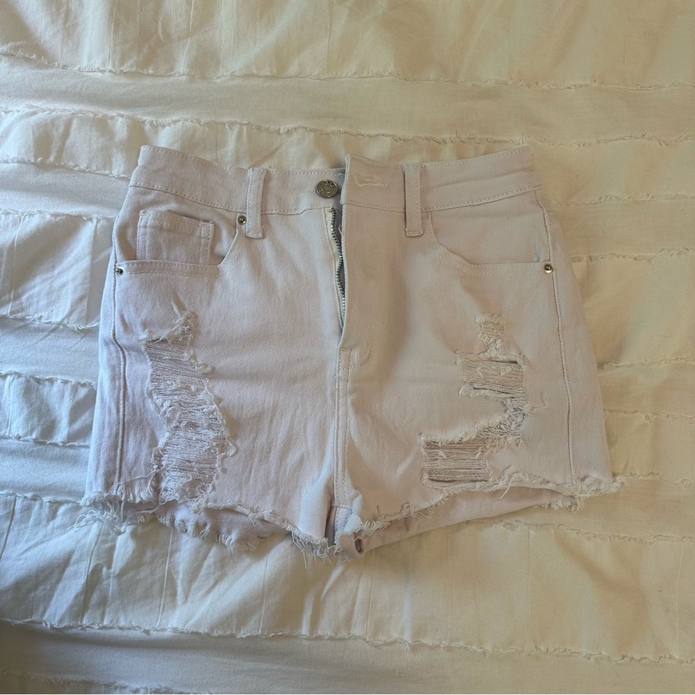 ✧ WHITE DENIM SHORTS ✧